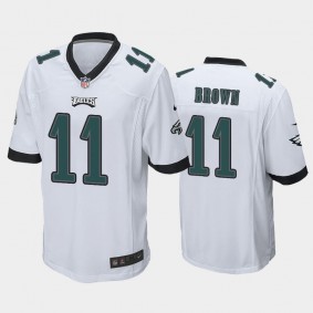 Men's A.J. Brown Philadelphia Eagles White Game Jersey