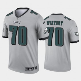 Men's Al Wistert Philadelphia Eagles Silver Inverted Legend Jersey