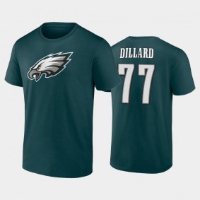 Men's Andre Dillard Philadelphia Eagles Midnight Green Player Icon T-Shirt