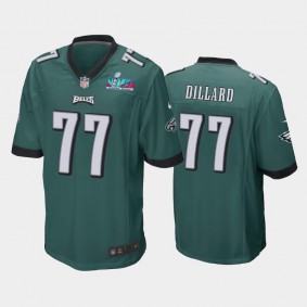 Men's Andre Dillard Philadelphia Eagles Midnight Green Super Bowl LVII Game Jersey