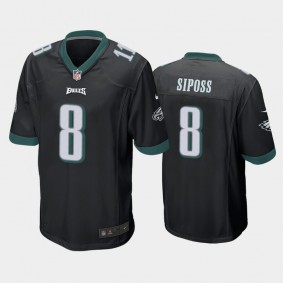 Men's Arryn Siposs Philadelphia Eagles Black Game Jersey