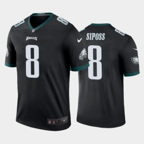 Men's Arryn Siposs Philadelphia Eagles Black Legend Jersey