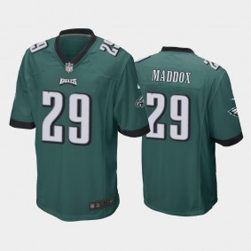 Men's Avonte Maddox Philadelphia Eagles Green Game Jersey