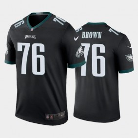 Men's Bob Brown Philadelphia Eagles Black Legend Jersey