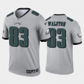 Men's Bobby Walston Philadelphia Eagles Silver Inverted Legend Jersey