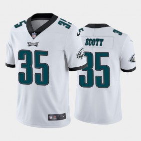 Men's Boston Scott Philadelphia Eagles White Vapor Limited Jersey