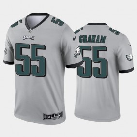 Men's Brandon Graham Philadelphia Eagles Silver Inverted Legend Jersey