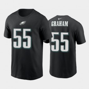 Men's Brandon Graham Philadelphia Eagles Black Name & Number T-Shirt