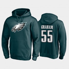 Men's Brandon Graham Philadelphia Eagles Midnight Green Player Icon Hoodie