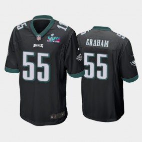 Men's Brandon Graham Philadelphia Eagles Black Super Bowl LVII Game Jersey