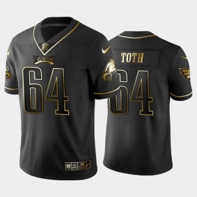 Men's Brett Toth Philadelphia Eagles Black Golden Edition Jersey