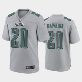 Men's Brian Dawkins Philadelphia Eagles Gray Atmosphere Fashion Game Jersey