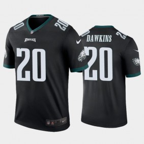 Men's Brian Dawkins Philadelphia Eagles Black Color Rush Legend Jersey