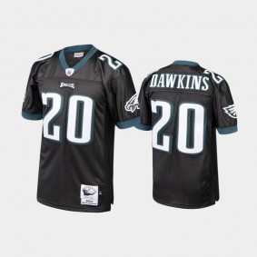 Men's Brian Dawkins Philadelphia Eagles Black Retired Player 2003 Authentic Throwback Jersey