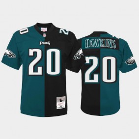 Men's Brian Dawkins Philadelphia Eagles Midnight Green Retired Player 2004 Split Legacy Replica Jersey