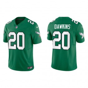 Brian Dawkins Men's Philadelphia Eagles Kelly Green Alternate Vapor F.U.S.E. Limited Jersey