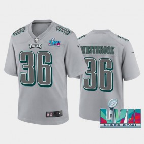 Youth Brian Westbrook Philadelphia Eagles Gray Super Bowl LVII Atmosphere Jersey