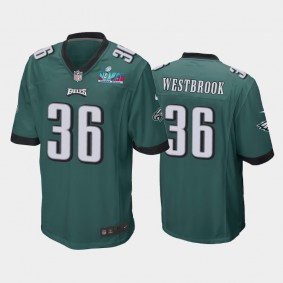 Men's Brian Westbrook Philadelphia Eagles Midnight Green Super Bowl LVII Game Jersey