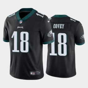 Men's Britain Covey Philadelphia Eagles Black Vapor Limited Jersey