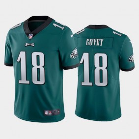 Men's Britain Covey Philadelphia Eagles Green Vapor Limited Jersey