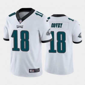 Men's Britain Covey Philadelphia Eagles White Vapor Limited Jersey