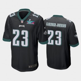 Men's C.J. Gardner-Johnson Philadelphia Eagles Black Super Bowl LVII Game Jersey