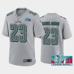 Men's C.J. Gardner-Johnson Philadelphia Eagles Gray Super Bowl LVII Atmosphere Jersey