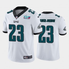 Men's C.J. Gardner-Johnson Philadelphia Eagles White Super Bowl LVII Vapor Limited Jersey