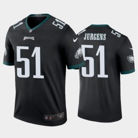 Men's Cam Jurgens Philadelphia Eagles Black Color Rush Legend Jersey