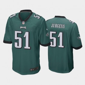 Men's Cam Jurgens Philadelphia Eagles Green Game Jersey