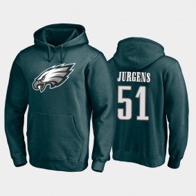 Men's Cam Jurgens Philadelphia Eagles Midnight Green Player Icon Hoodie