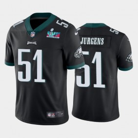 Men's Cam Jurgens Philadelphia Eagles Black Super Bowl LVII Vapor Limited Jersey