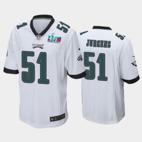 Men's Cam Jurgens Philadelphia Eagles White Super Bowl LVII Game Jersey