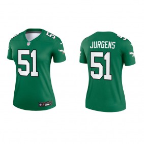 Cam Jurgens Women's Philadelphia Eagles Kelly Green Alternate Legend Jersey