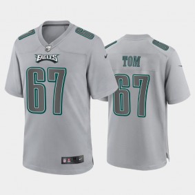 Men's Cameron Tom Philadelphia Eagles Gray Atmosphere Fashion Game Jersey