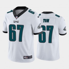 Men's Cameron Tom Philadelphia Eagles White Vapor Limited Jersey