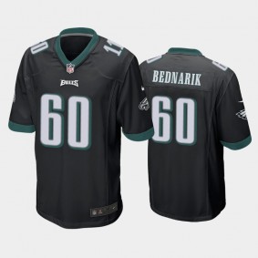 Men's Chuck Bednarik Philadelphia Eagles Black Game Jersey