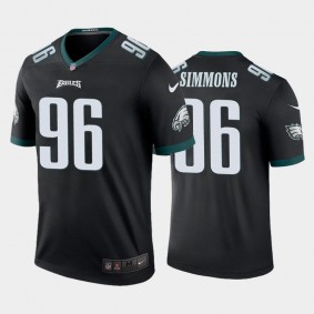 Men's Clyde Simmons Philadelphia Eagles Black Legend Jersey