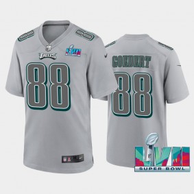 Men's Dallas Goedert Philadelphia Eagles Gray Super Bowl LVII Atmosphere Jersey