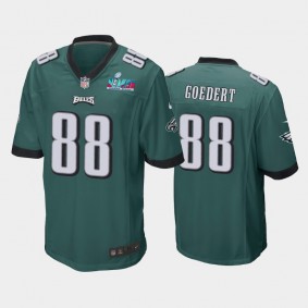 Men's Dallas Goedert Philadelphia Eagles Midnight Green Super Bowl LVII Game Jersey