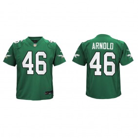 Dan Arnold Youth Philadelphia Eagles Kelly Green Alternate Game Jersey