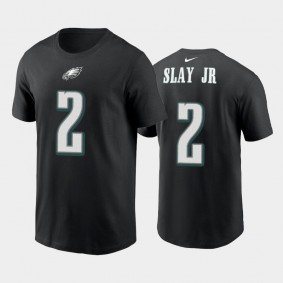 Men's Darius Slay Jr Philadelphia Eagles Black Name & Number T-Shirt