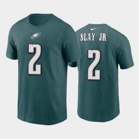 Men's Darius Slay Jr Philadelphia Eagles Midnight Green Name & Number T-Shirt