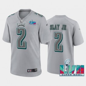 Men's Darius Slay Jr Philadelphia Eagles Gray Super Bowl LVII Atmosphere Jersey