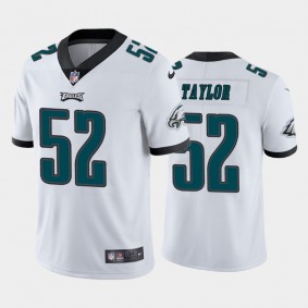 Men's Davion Taylor Philadelphia Eagles White Vapor Limited Jersey