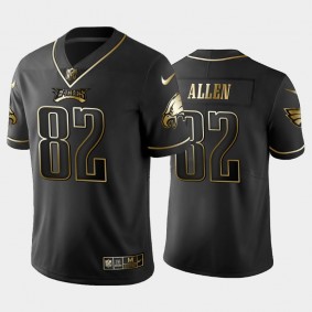 Men's Devon Allen Philadelphia Eagles Black Golden Edition Jersey