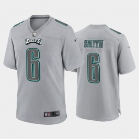 Men's DeVonta Smith Philadelphia Eagles Gray Atmosphere Fashion Game Jersey