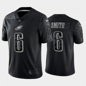 Men's DeVonta Smith Philadelphia Eagles Black Reflective Limited Jersey