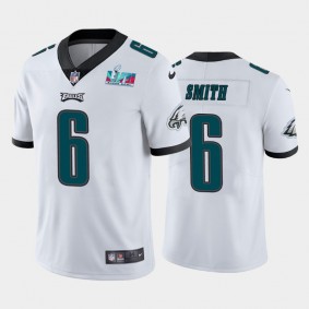 Men's DeVonta Smith Philadelphia Eagles White Super Bowl LVII Vapor Limited Jersey