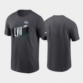 Men's Philadelphia Eagles Anthracite Super Bowl LVII Local Phrase T-Shirt